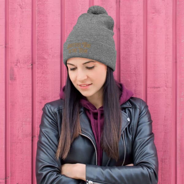 Pom-Pom Knit Cap "Sweetest Time Of The Year" - Image 10